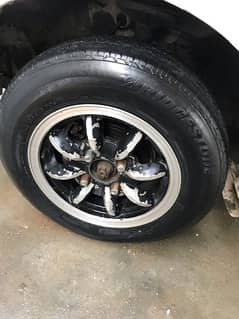 13 inch Genuine Alloy Rims with tyres for sale