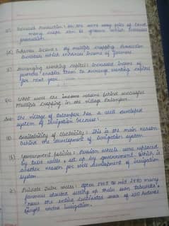 Hand writing assignment works