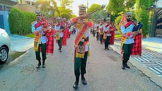 Fauji Pipe Band /Dhoal for mehandi & barat event/Qwali/Argent service