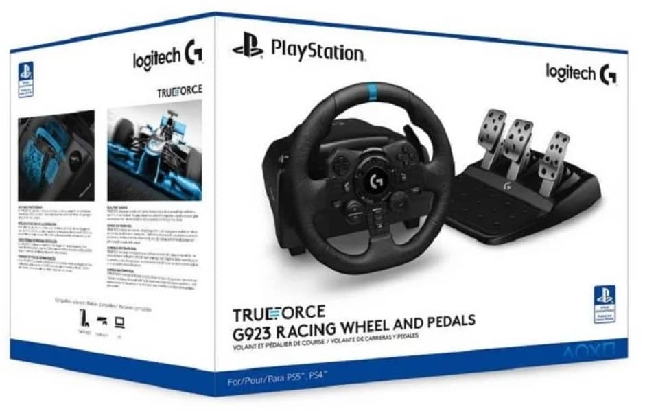 Logitech G923 Racing Wheel for PS5, PS4, PS3 and PC 0