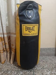 Boxing bag with gloves