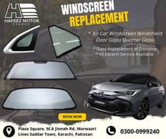 WINDSCREEN DOOR GLASS REPLACEMENT / FOR ALL CARS
