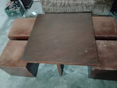 Square Table With Four Seats