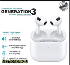Apple Airpords 3 Generation Original brand new with box paks