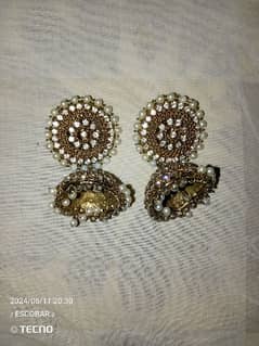 Kundan Indian earrings