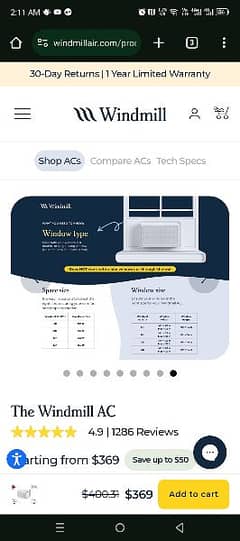 Window AC 01 Ton