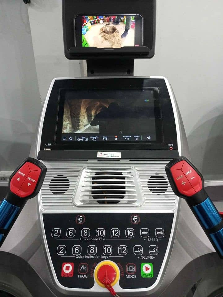 Advance Motorized Touch Screen Treadmill Running Exercise Mcachine 4