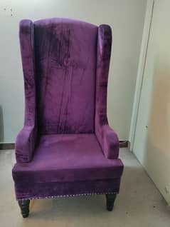 purple velvet poshish sofa
