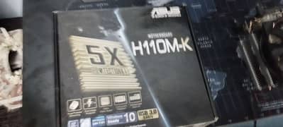 i5 7 gen Mobo processor h110mk 4gb ram ddr4 and red dragon collor