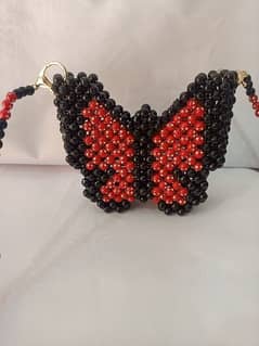 butterfly handmade beaded bag