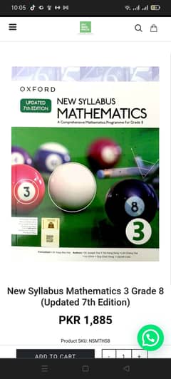 Mathematics Oxford For class 8th Book 3