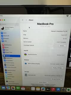Apple Mackbook Pro M1  16gb / 1tb 2021 june