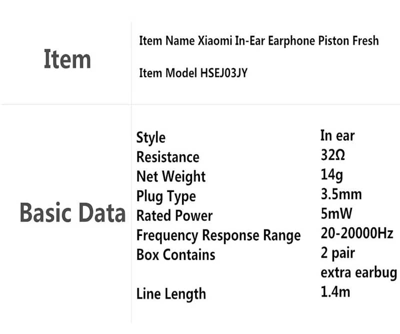 Xiaomi Piston Earphone Mi Basic Fresh 3.5mm In Ear With Mic Original 6