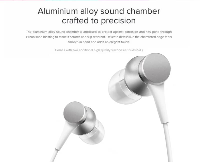 Xiaomi Piston Earphone Mi Basic Fresh 3.5mm In Ear With Mic Original 9