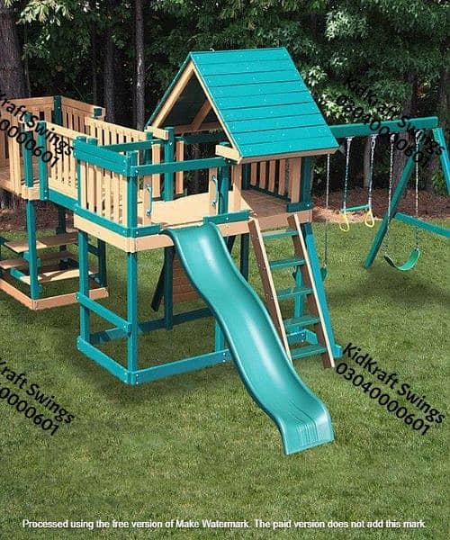 kids Slide/Swings/Kids rides/jhula/Spring rider/jungle gym/gazebo/bar 7