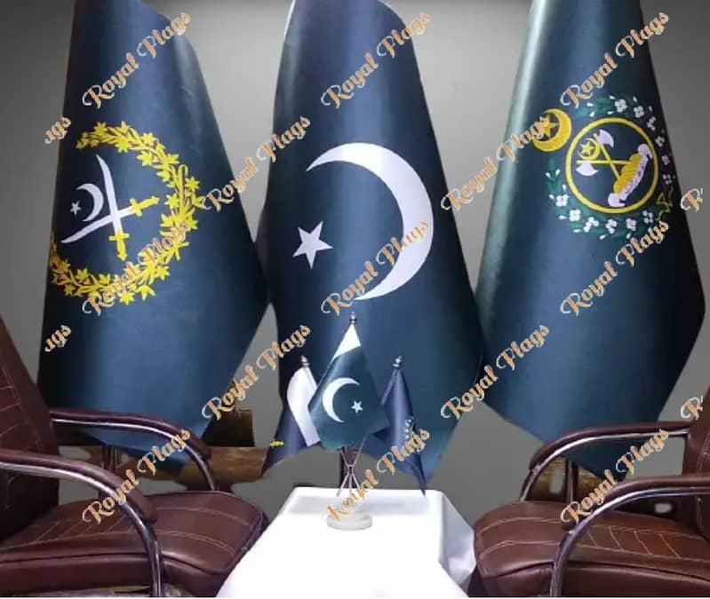 Irrigation flag , water board flag , Pakistan Flag , Army Flag & Pole 4