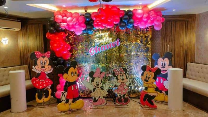 Balloon decore/birthday/aqeeqa decor/baby welcome/magic show/jumping 4