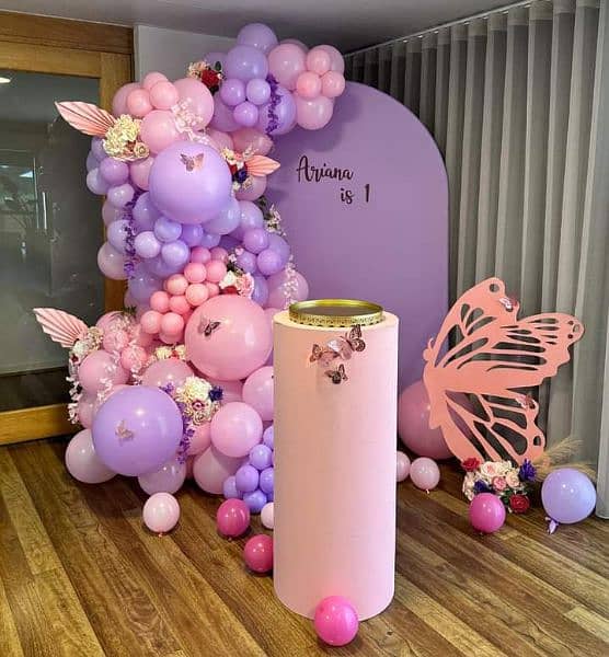 Balloon decore/birthday/aqeeqa decor/baby welcome/magic show/jumping 5