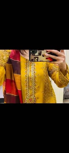 Mehandi colour maxi dress