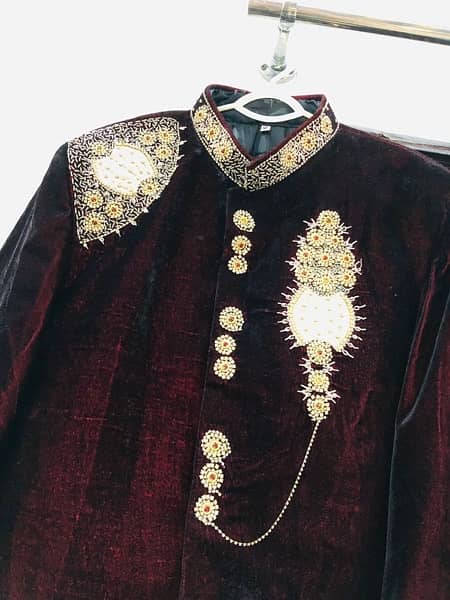 sherwani with kola wedding dress 4