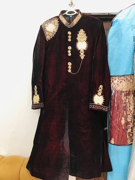 sherwani with kola wedding dress 5