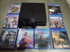 Ps4 slim with 9 games