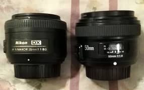 Nikon 35mm F1.8 G & Youngno 50mm F1.8 G in 10/10 Condition First Owner