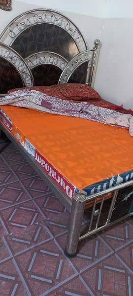 Steel Bed and Mattress Only 2 Week Use 1