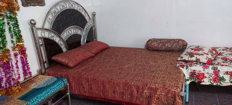 Steel Bed and Mattress Only 2 Week Use 3