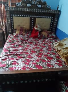 double bed with side tables showcase dressing sofa set for sale.