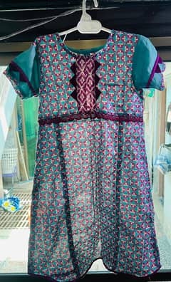 Girl Kurta for sale - Lawn fabric - For 7-8 Years old age New