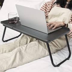 Foldable Adjustable Laptop Table Stand with cup holder and pencils box