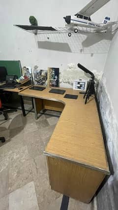 table for study and working with laptop and comp
