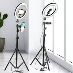 20 CM 3 colors Ringlight with modern 7 feet stand & mobile holder