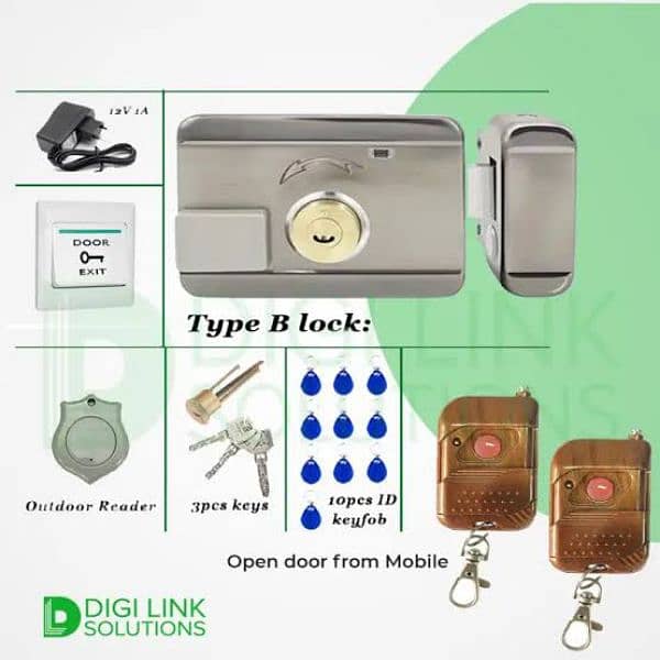 wireless home main door lock unlock system 1