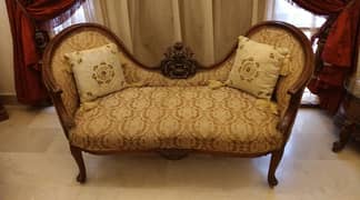 2 Seater Sheesham Sofa - Hand Carved