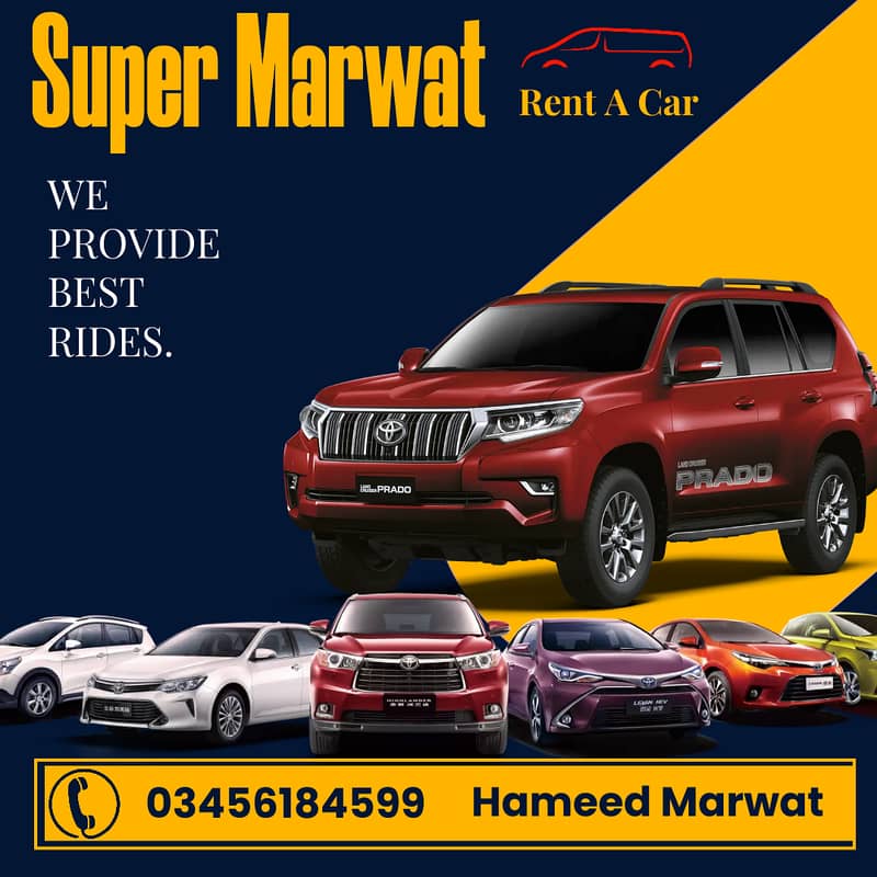 Rent A Car Self Drive/Car Without Driver/Tour/Rent A Car/Super Marwat/ 1