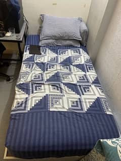 Low height bed with Master air spring mattress