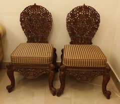 Sheesham wood Chairs - Hand Carved