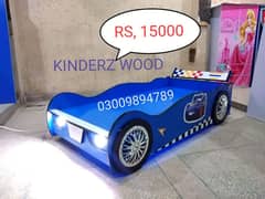 READY STOCK car bed with front and floor LED lights