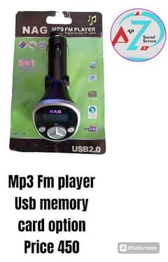 mp3 fm player usb memory card option