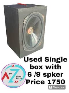 used single box with 6/9 spker