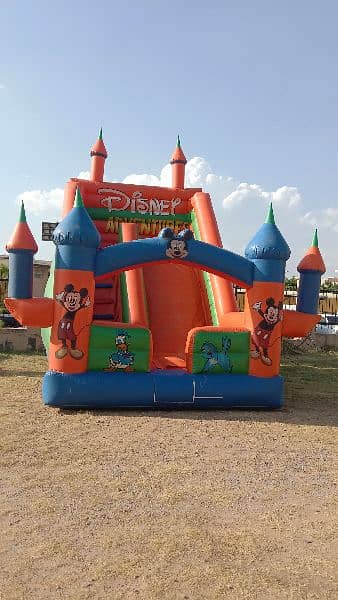 jumping castle jumping slide for rent magic show magician facepainting 1