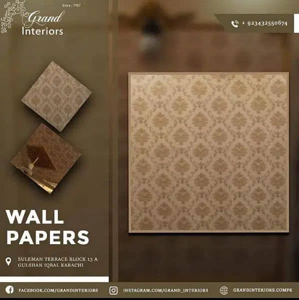 Wallpapers wall morals wall panels wpvc panels by Grand interiors 1