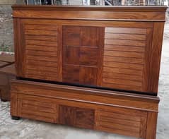 Wooden Bed set in shesham