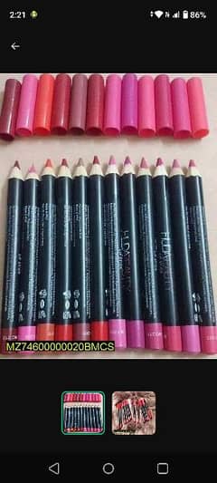 HUDA beauty,Lip pencils,pack of 12
