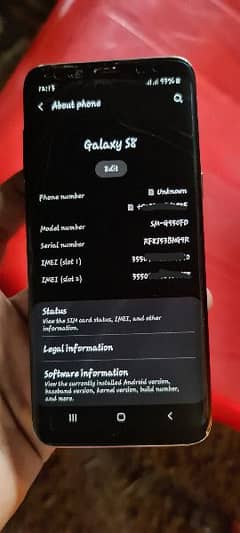 Samsung s8 official approved dual sim 4.64