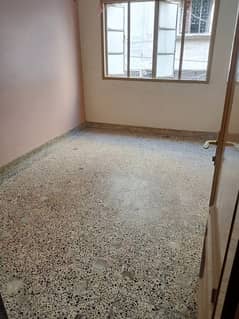 Flat 1 st Floor (100Guz) for rent 03 Separate Rooms at Liaquatabad No 1.