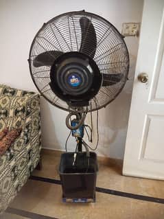 water pedestal fan