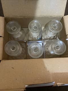 6custard cups and 5Glass